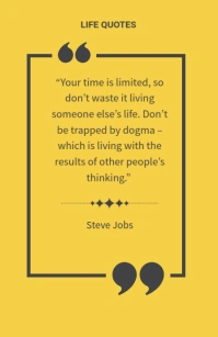 Life quotes Tabloid template