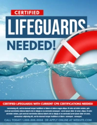 Lifeguard Flyer (US Letter) template