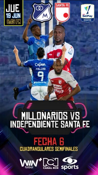 liga betplay fecha 6 Instagram Reel template