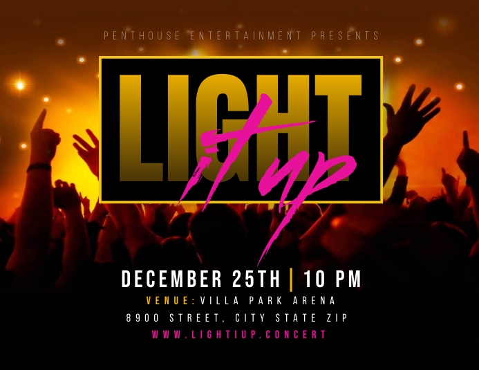 Light It Up Template PosterMyWall