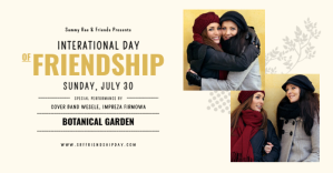 Light Yellow Friendship Day Facebook Post template