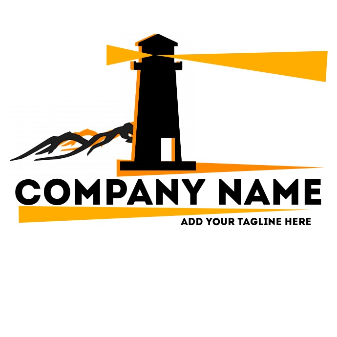 Lighthouse colorful logo template