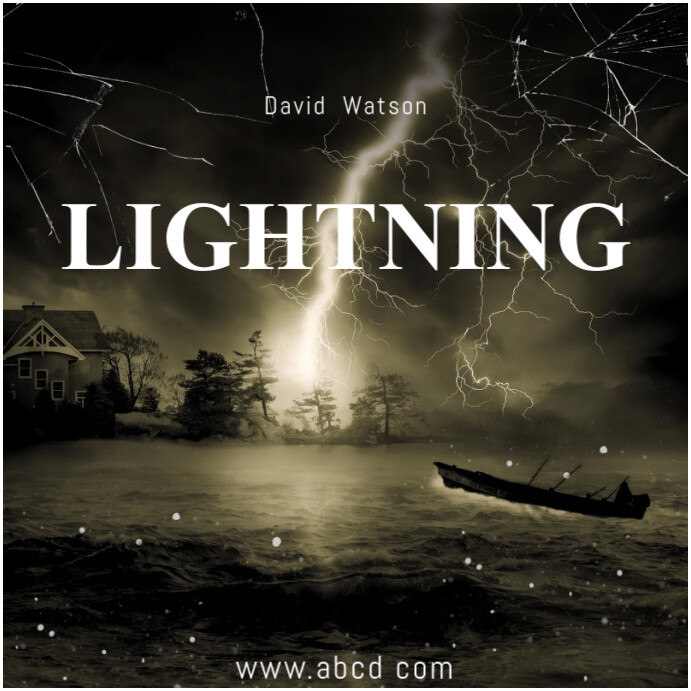 LIGHTNING ALBUM COVER Instagram Post template