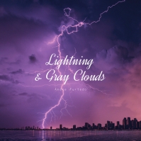 Storm City Purple Cloud CD Cover Music Template | PosterMyWall