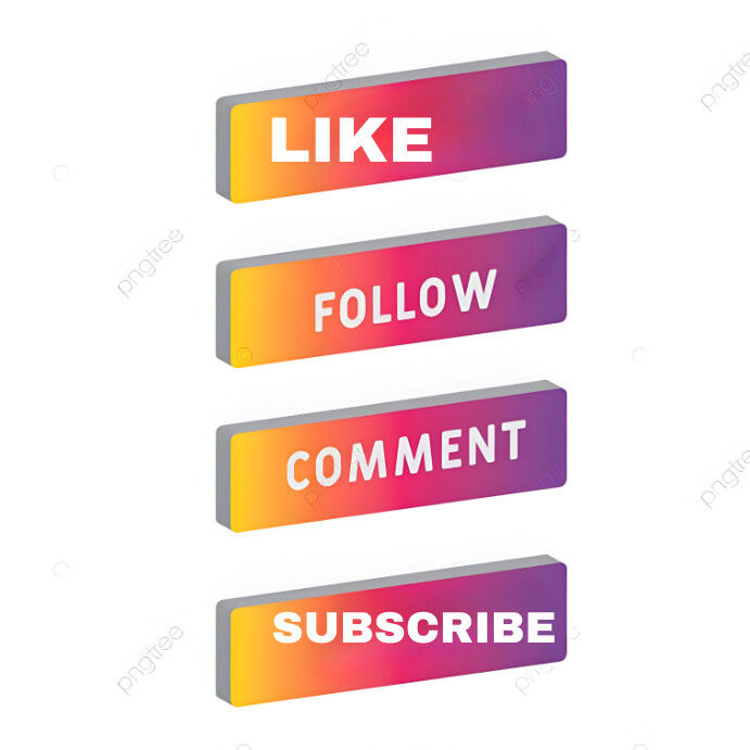 Like, comment, follow and subscribe Persegi (1:1) template