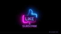 Like and subscribe button Template Digital Display (16:9)