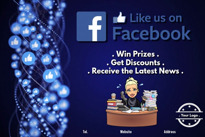 Like Us on Facebook Template | PosterMyWall