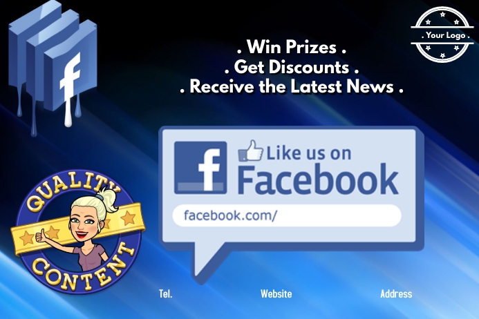Like Us on Facebook Template | PosterMyWall