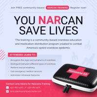 Lilac Narcan Training Instagram Image template