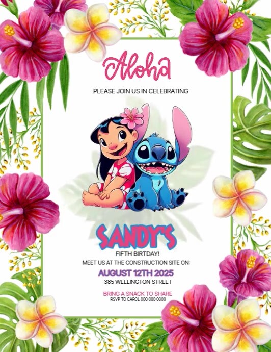 Free Lilo And Stitch Invitation Template Of Lilo And Stitch Stitch free-lilo-and-stitch-invitation-template-of-lilo-and-stitch-stitch