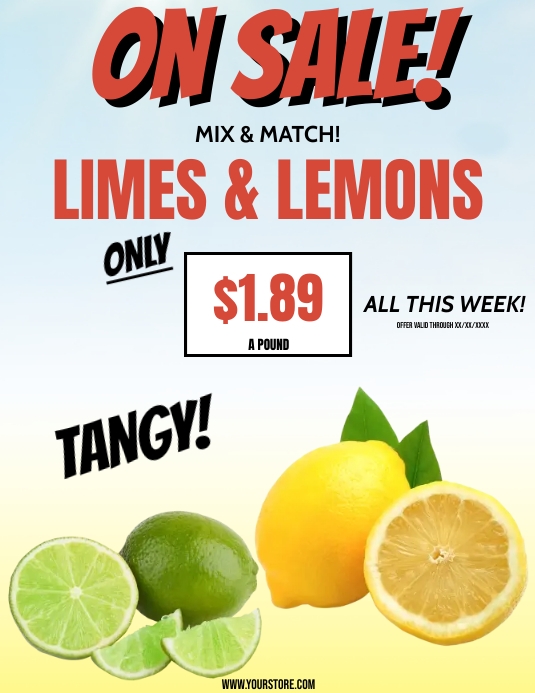 Copy of LIMES & LEMONS SALE | PosterMyWall