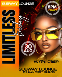 limitless party Instagram Portrait template