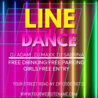 LINE DANCE Instagram na Post template