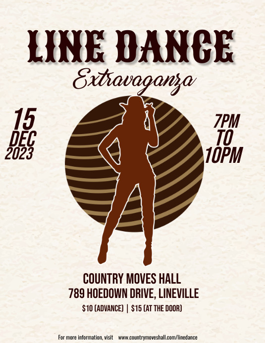 LINE DANCE Template | PosterMyWall