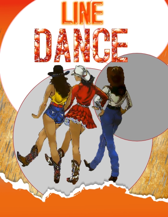 line dance template | PosterMyWall