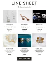 Line Sheet Template Flyer (US Letter)