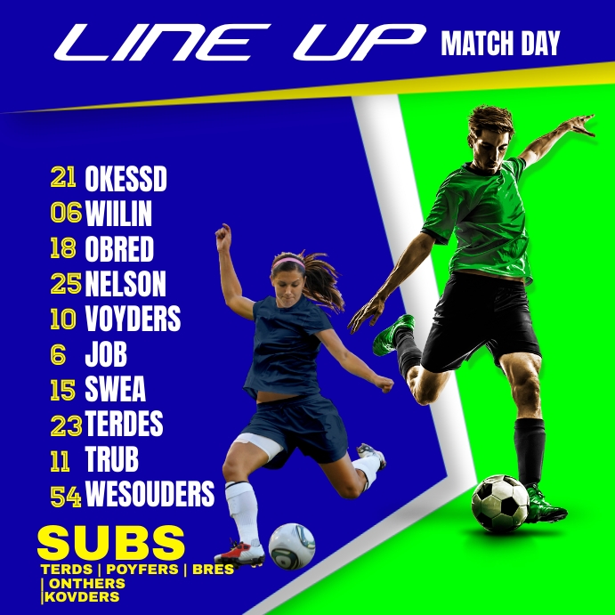 line up Template | PosterMyWall