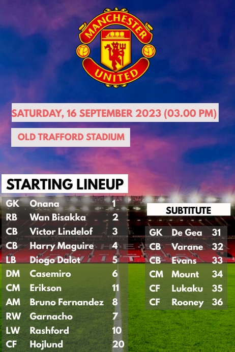 Line Up Template | PosterMyWall