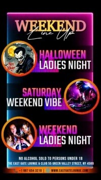 Czarny Halloween Weekend Event Instagram Reel Template