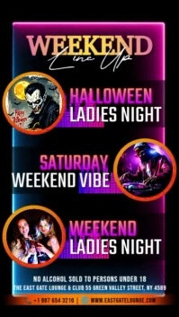line up schedule template Rolka Instagram