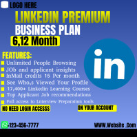 LINKEDIN PREMIUM Instagram Post template