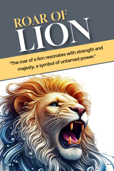 Lion Poster template