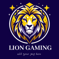 LION GAMING Logo template