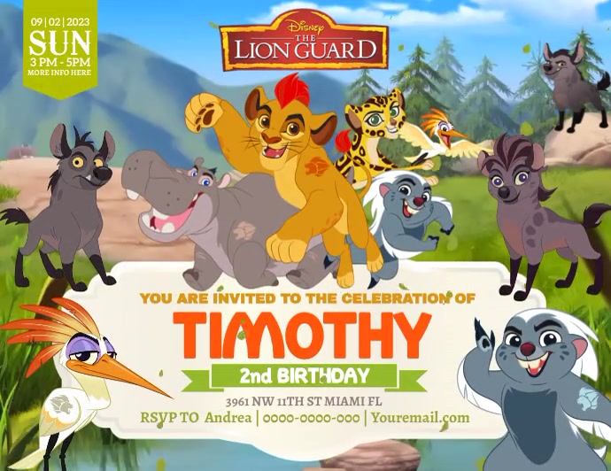 Lion Guard Template PosterMyWall