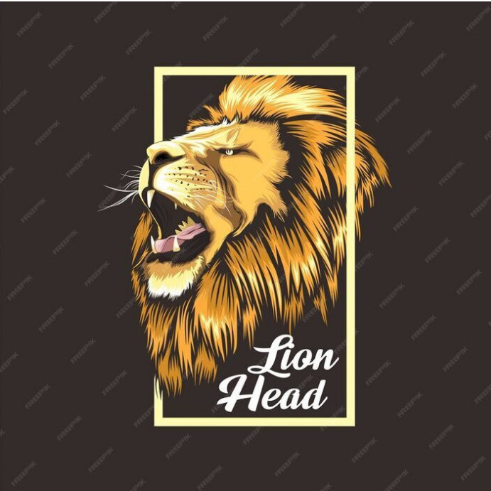 Lion Head Template PosterMyWall