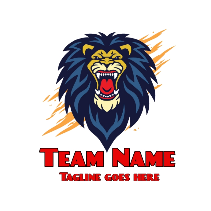 Lion logo, Gaming logo, esports (3) Logotyp template