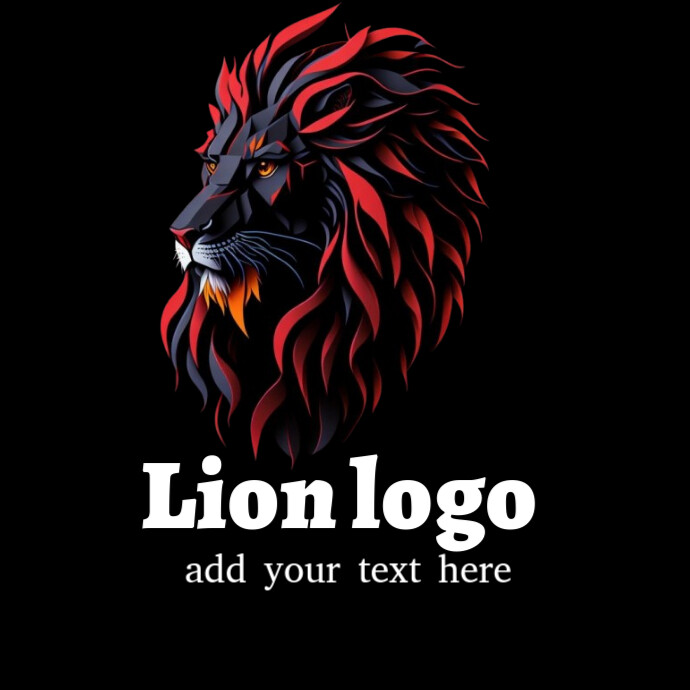 lion logo Logotyp template