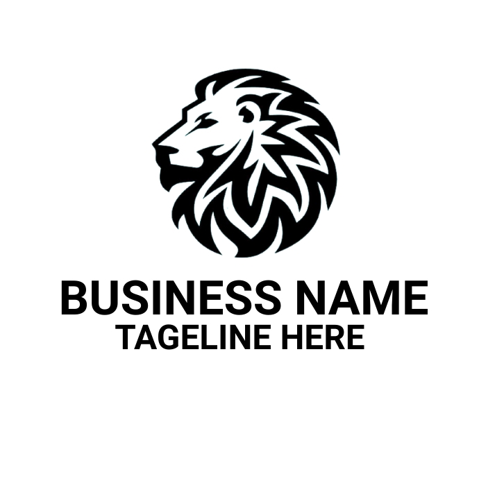 lion logo template