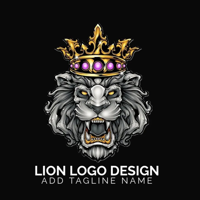 lion logo Template | PosterMyWall