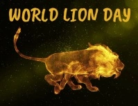 Lion Template Folheto (US Letter)