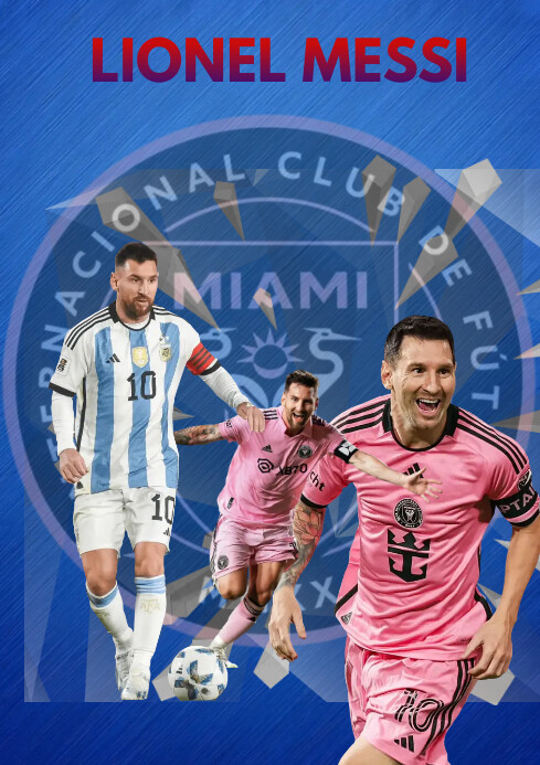 Messi Layout Lionel Messi Template | PosterMyWall