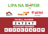 Lipa Na MPESA Equity Till number A4 template