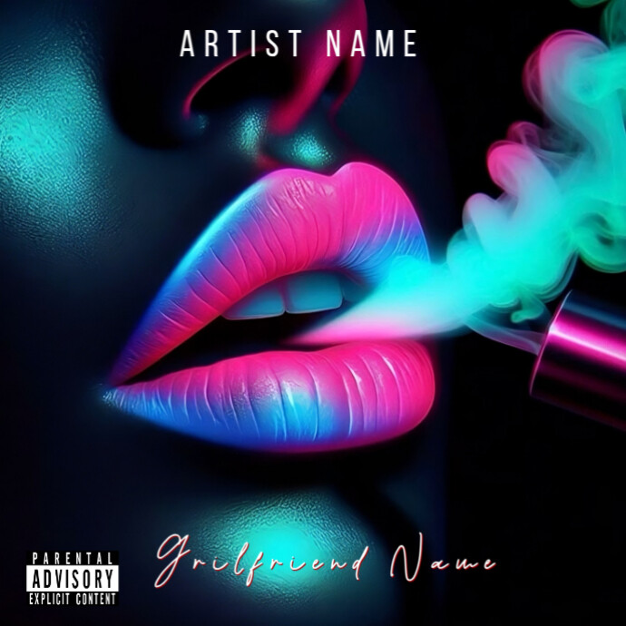 Lips Album Cover Template | PosterMyWall