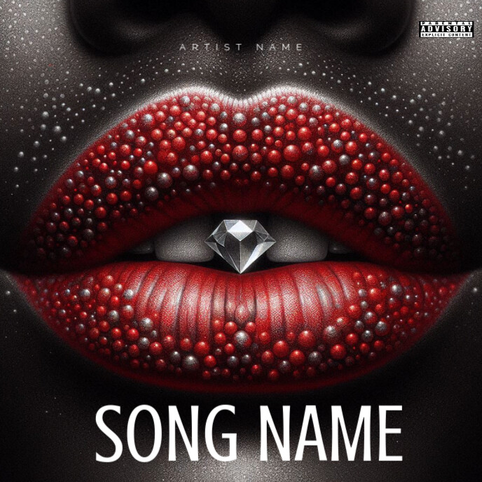 Lips Mixtape Cover Album Cover Template | PosterMyWall
