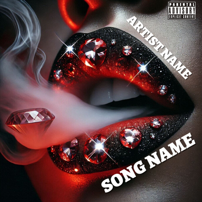 Lips mixtape cover Template | PosterMyWall