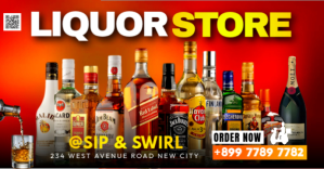 Merah Liquor Store Promotion Facebook Group Cover Photo Template