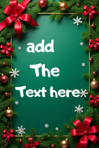 List-based Christmas Menu Flyer Templates  Poster