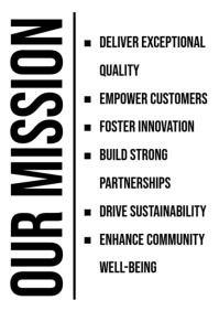 List-based Company Mission  A2 template