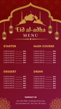 List-based Eid Al Adha Menu Template Instagra Instagram Story