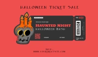 List-based Halloween Ticket Tag template