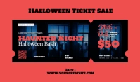 List-based Halloween Ticket Tag template