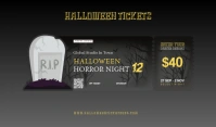 List-based Halloween Tickets Tag Tanda template