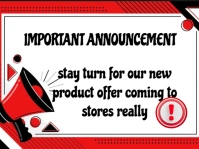 List-based Important Notice Presentation Presentasi template