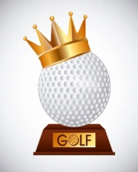 List-based King Of Golf  Instagram Portrait template