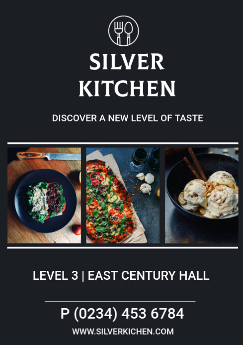 List-based Kitchen  A4 template