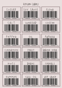 List-based Labels A4 template